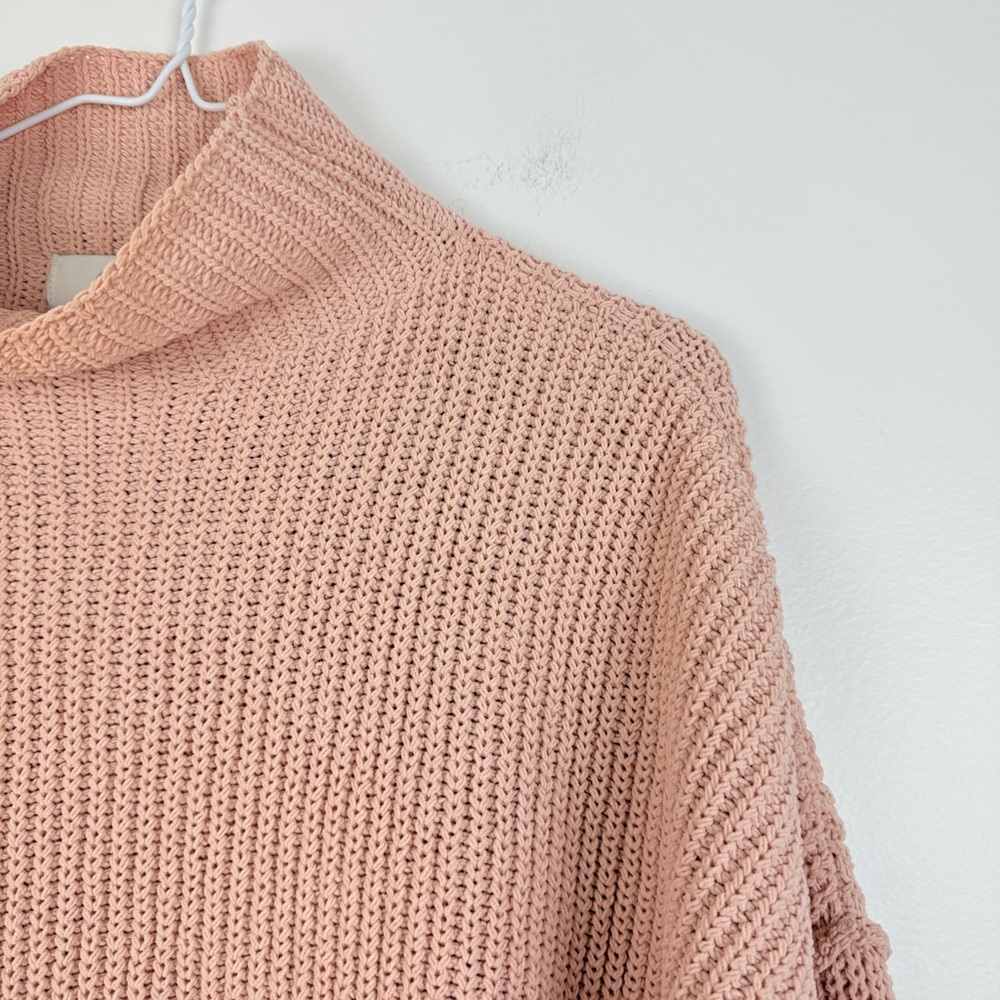 Aerie Chunky Knit Oversized Cottagecore Croquet Preppy Hygge Sweater - Picture 3 of 5